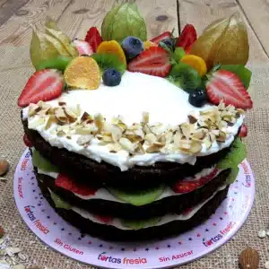 Torta Tropical Chocolate Saludable.
